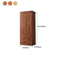 Traditionele garderobe armoire massief houten garderobe kast met planken