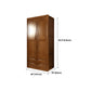 Traditionele garderobe armoire massief houten garderobe kast met planken