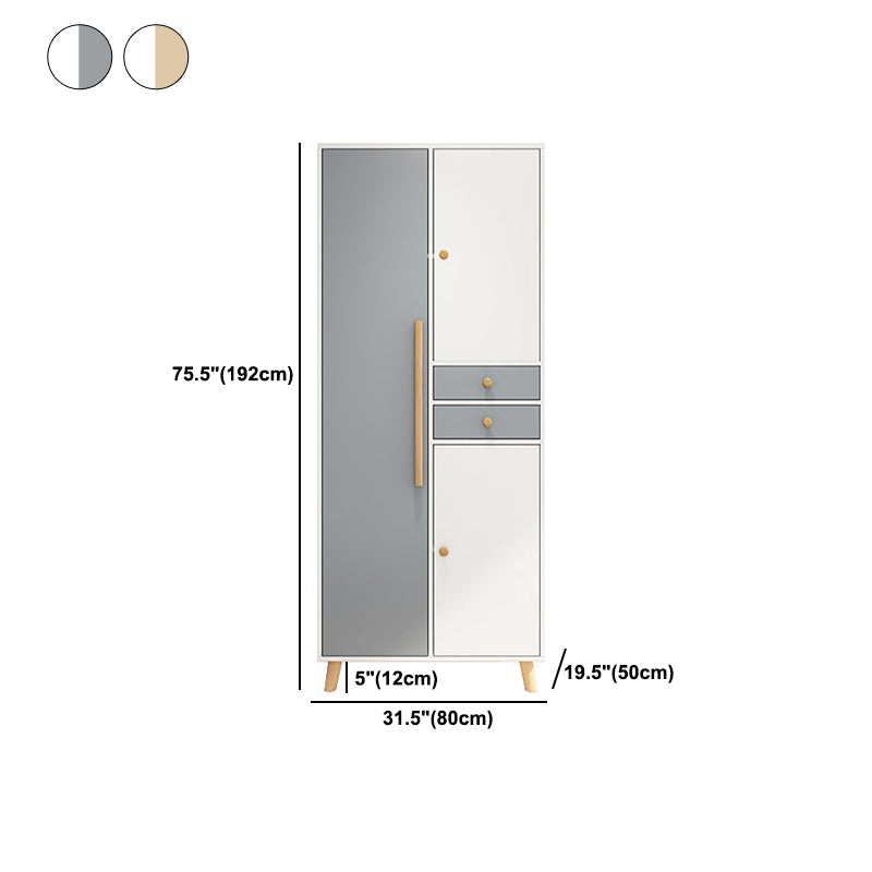 Engineered Wood Garderobe Armoire Modern Style garderobe voor slaapkamer