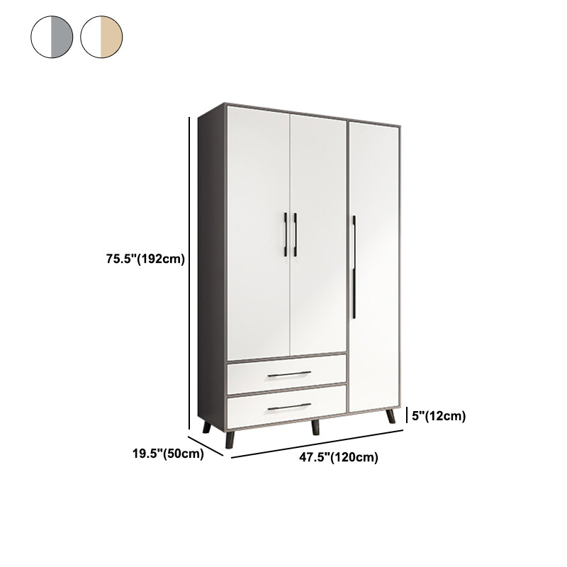 Engineered Wood Garderobe Armoire Modern Style garderobe voor slaapkamer