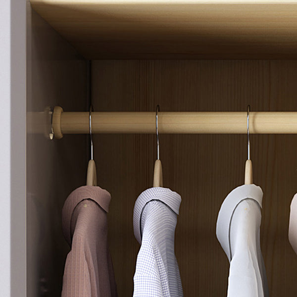 Traditionele vaste houten garderobe kast scharnierende garderobe armoire