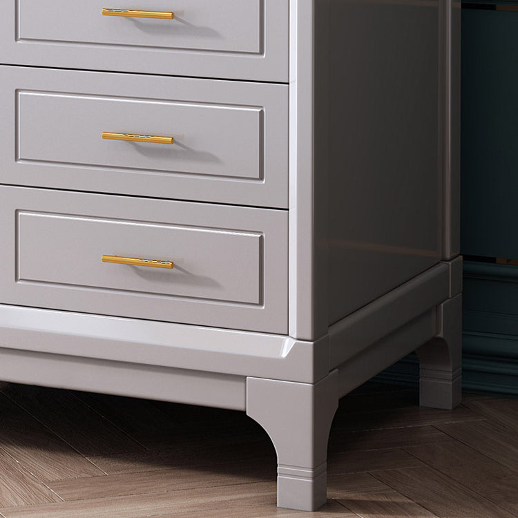 Traditionele vaste houten garderobe kast scharnierende garderobe armoire