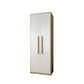 Contemporary White Storage Cabinet for Bedroom Manufactured Wood Hinged Door Cabinet