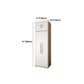 Contemporary White Storage Cabinet for Bedroom Manufactured Wood Hinged Door Cabinet