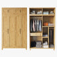 Light Wood Finish Wardrobe Armoire Traditional Wardrobe Cabinet Clearhalo 'Armoires & Wardrobes' 'armoires_wardrobes' 'Bedroom Furniture' 'furn' 'furn_armoires_wardrobes' 'Furniture' 5686249