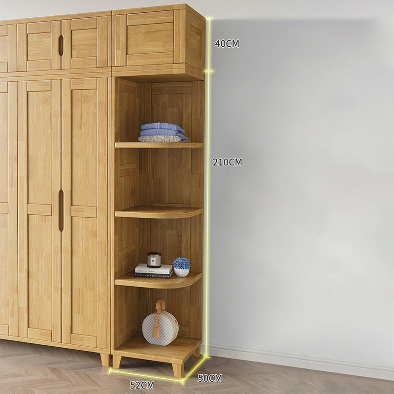 Light Wood Finish Wardrobe Armoire Traditional Wardrobe Cabinet Clearhalo 'Armoires & Wardrobes' 'armoires_wardrobes' 'Bedroom Furniture' 'furn' 'furn_armoires_wardrobes' 'Furniture' 5686253