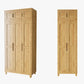 Light Wood Finish Wardrobe Armoire Traditional Wardrobe Cabinet Clearhalo 'Armoires & Wardrobes' 'armoires_wardrobes' 'Bedroom Furniture' 'furn' 'furn_armoires_wardrobes' 'Furniture' 5686255