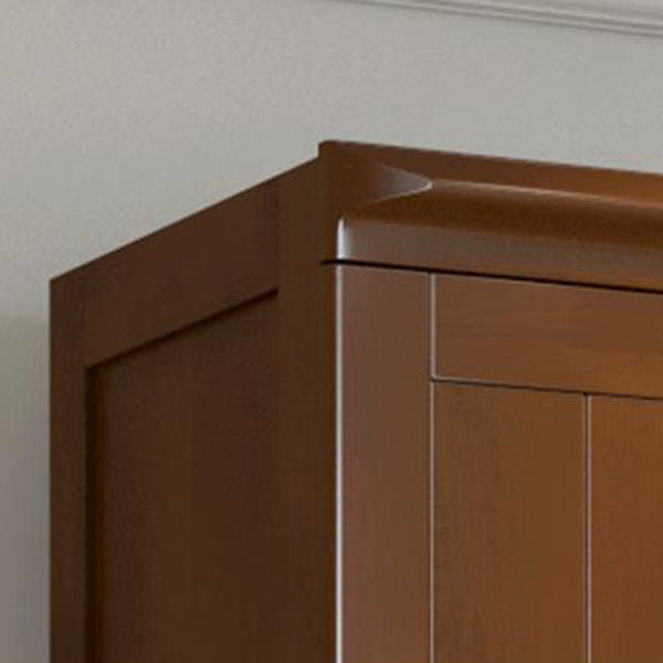 Rubberwood Wardrobe Cabinet With Drawer Traditional Wardrobe Closet Clearhalo 'Armoires & Wardrobes' 'armoires_wardrobes' 'Bedroom Furniture' 'furn' 'furn_armoires_wardrobes' 'Furniture' 5686298