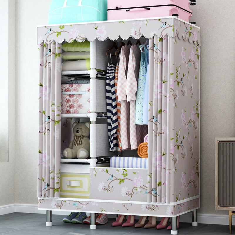 Guardaroba per la casa contemporanea armadio in acciaio in acciaio con scaffali