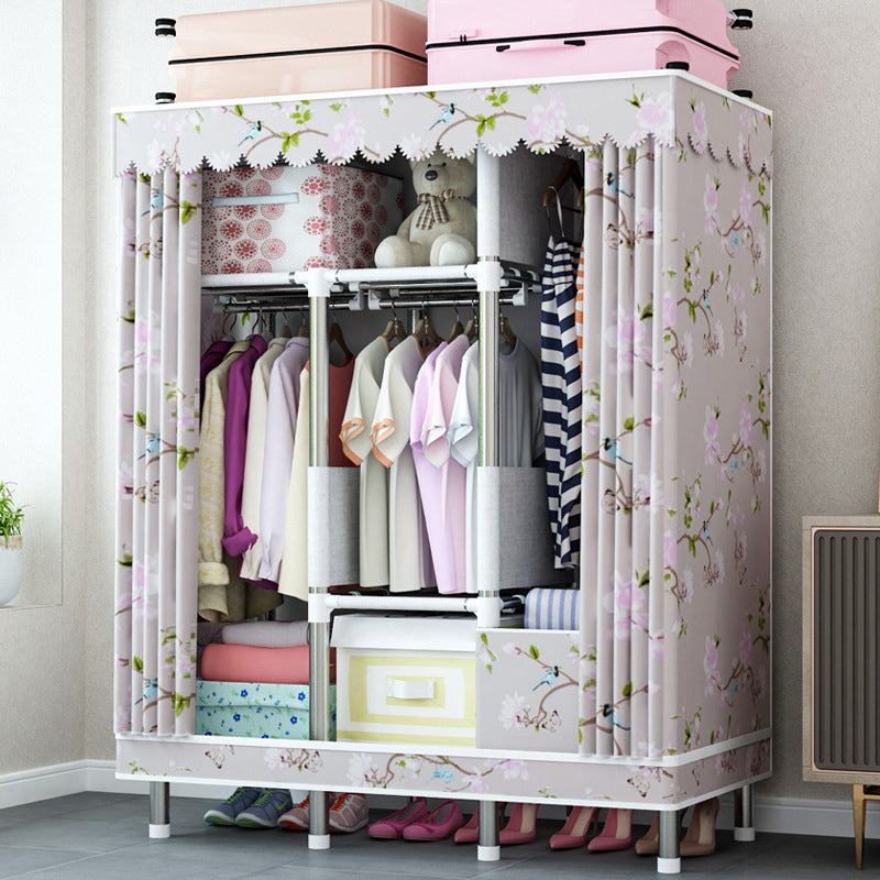 Guardaroba per la casa contemporanea armadio in acciaio in acciaio con scaffali