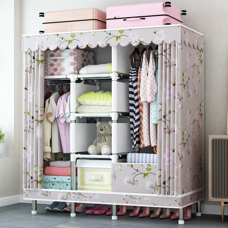 Guardaroba per la casa contemporanea armadio in acciaio in acciaio con scaffali