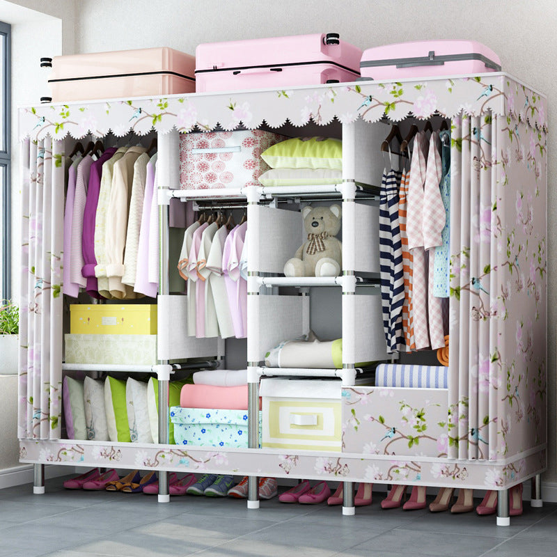 Guardaroba per la casa contemporanea armadio in acciaio in acciaio con scaffali