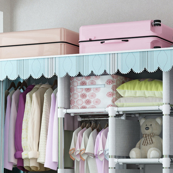 Guardaroba per la casa contemporanea armadio in acciaio in acciaio con scaffali