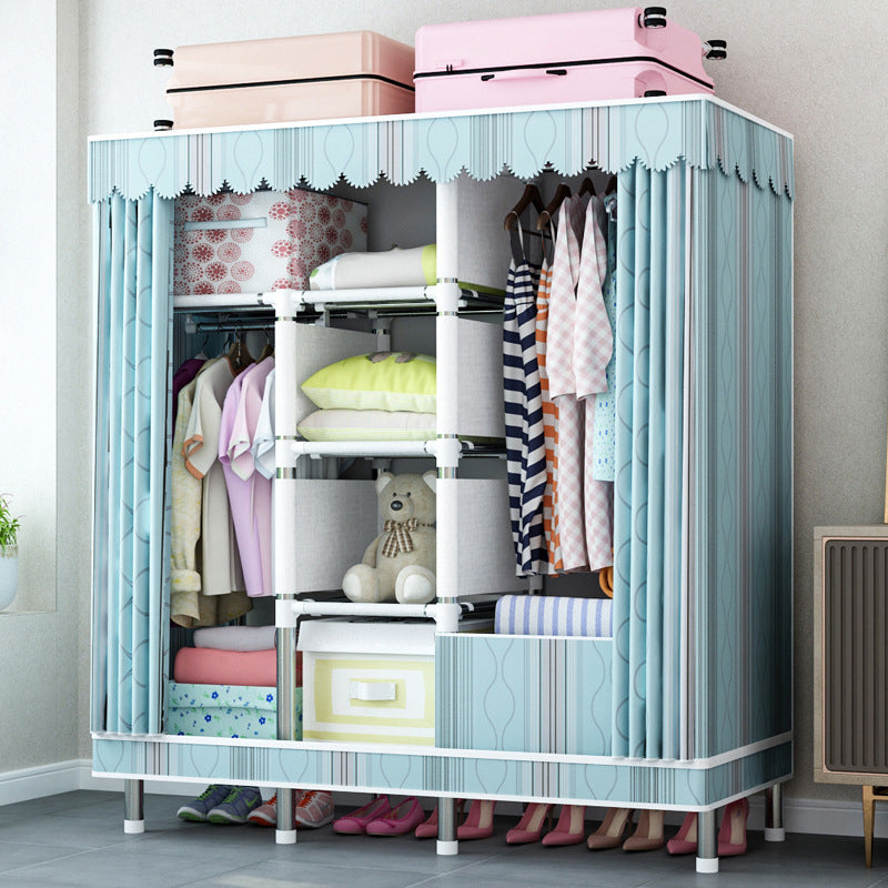 Guardaroba per la casa contemporanea armadio in acciaio in acciaio con scaffali