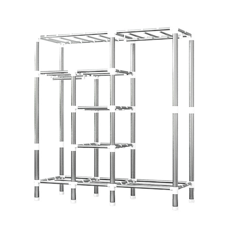 Guardaroba per la casa contemporanea armadio in acciaio in acciaio con scaffali