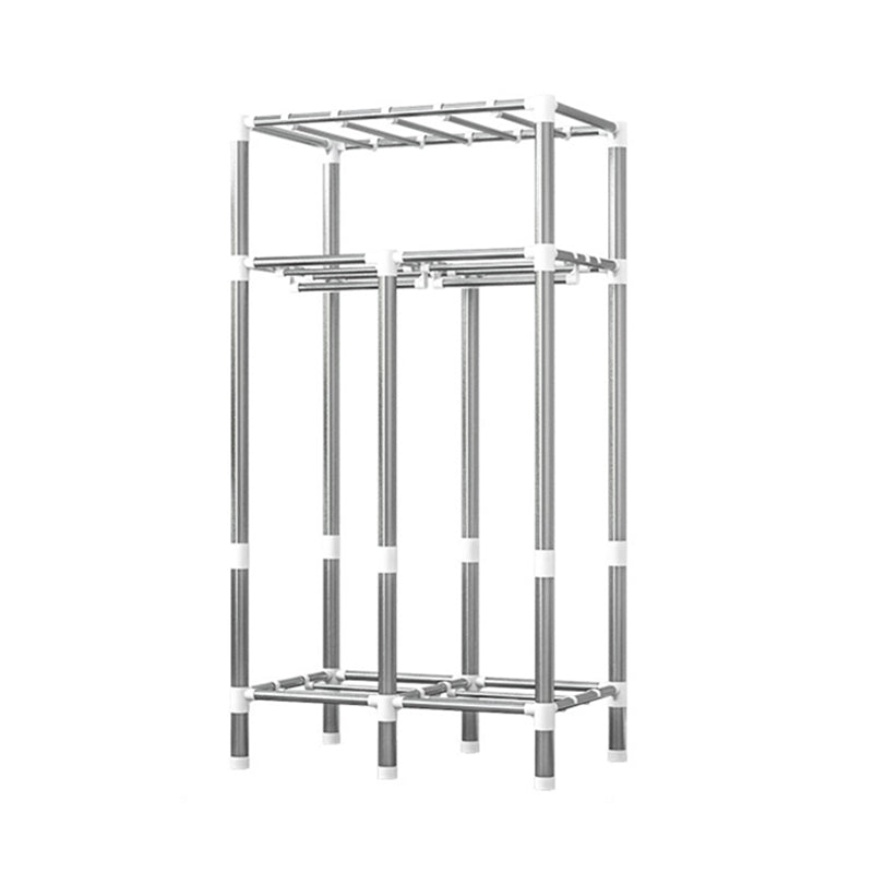 Guardaroba per la casa contemporanea armadio in acciaio in acciaio con scaffali