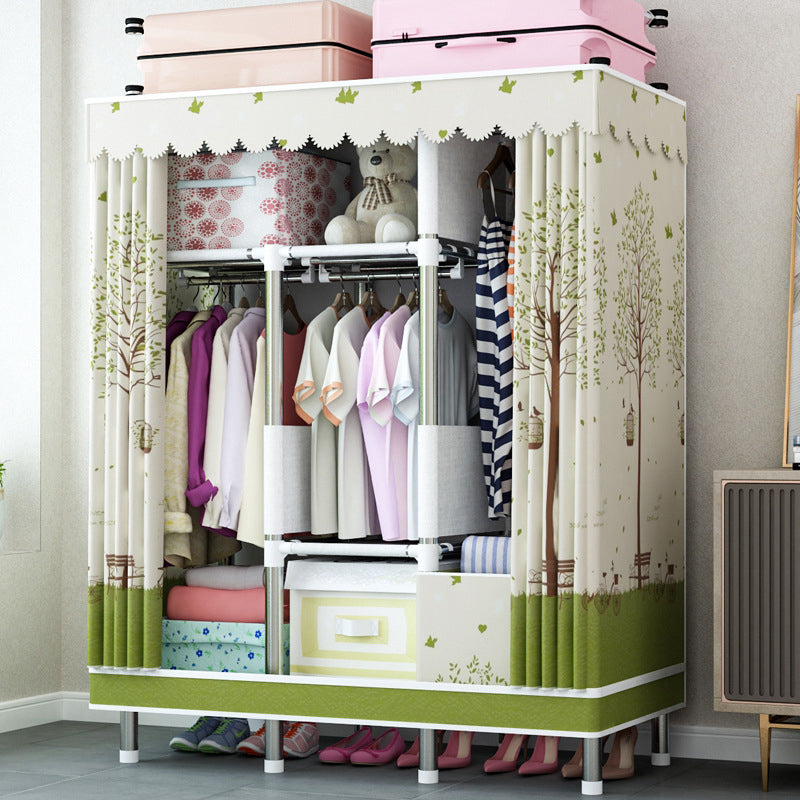 Guardaroba per la casa contemporanea armadio in acciaio in acciaio con scaffali