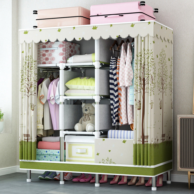 Guardaroba per la casa contemporanea armadio in acciaio in acciaio con scaffali