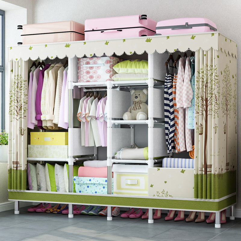 Guardaroba per la casa contemporanea armadio in acciaio in acciaio con scaffali