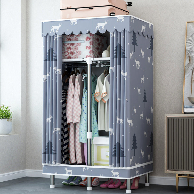 Guardaroba per la casa contemporanea armadio in acciaio in acciaio con scaffali