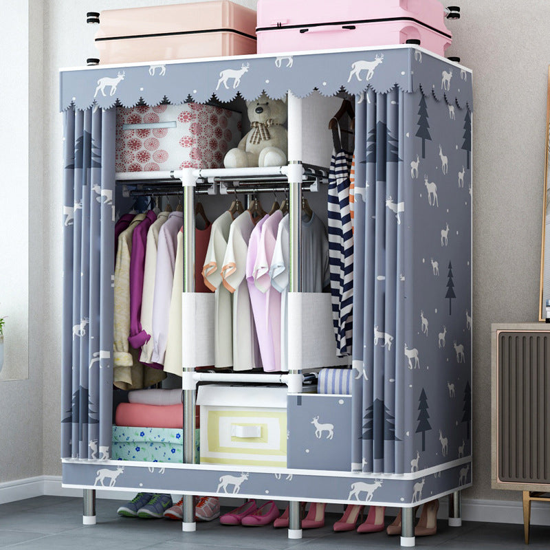 Guardaroba per la casa contemporanea armadio in acciaio in acciaio con scaffali