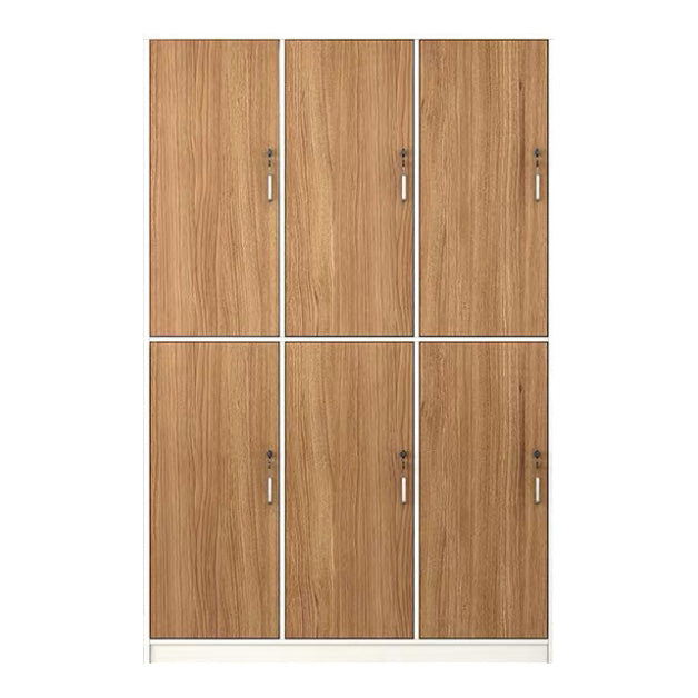 Natural Finish Indoor Cabinet Contemporary Storage Cabinet with Hinged Door 47"L x 16"W x 75"H 6 Clearhalo 'Armoires & Wardrobes' 'armoires_wardrobes' 'Bedroom Furniture' 'furn' 'furn_armoires_wardrobes' 'Furniture' 5686353