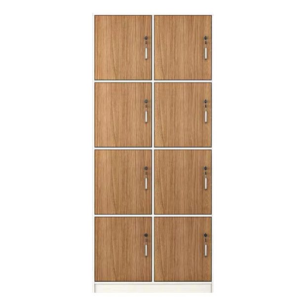 Natural Finish Indoor Cabinet Contemporary Storage Cabinet with Hinged Door 31"L x 16"W x 75"H 8 Clearhalo 'Armoires & Wardrobes' 'armoires_wardrobes' 'Bedroom Furniture' 'furn' 'furn_armoires_wardrobes' 'Furniture' 5686354