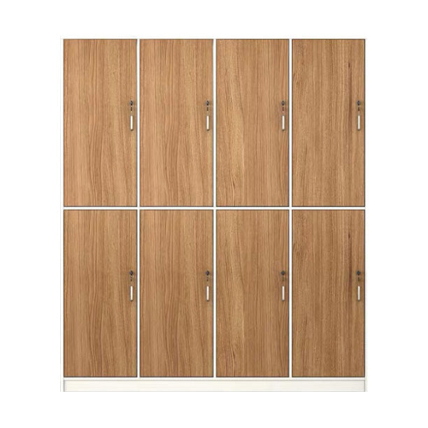 Natural Finish Indoor Cabinet Contemporary Storage Cabinet with Hinged Door 63"L x 16"W x 75"H 8 Clearhalo 'Armoires & Wardrobes' 'armoires_wardrobes' 'Bedroom Furniture' 'furn' 'furn_armoires_wardrobes' 'Furniture' 5686357
