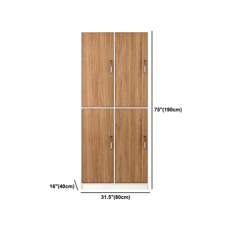 Natural Finish Indoor Cabinet Contemporary Storage Cabinet with Hinged Door Clearhalo 'Armoires & Wardrobes' 'armoires_wardrobes' 'Bedroom Furniture' 'furn' 'furn_armoires_wardrobes' 'Furniture' 5686368