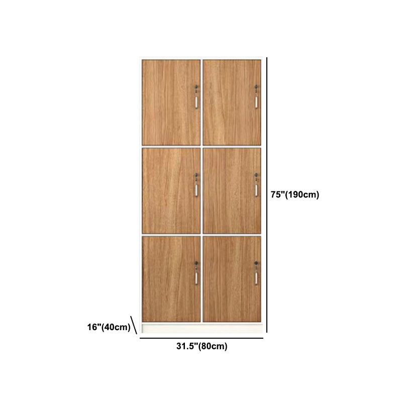 Natural Finish Indoor Cabinet Contemporary Storage Cabinet with Hinged Door Clearhalo 'Armoires & Wardrobes' 'armoires_wardrobes' 'Bedroom Furniture' 'furn' 'furn_armoires_wardrobes' 'Furniture' 5686369
