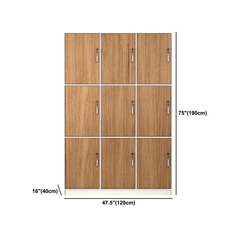 Natural Finish Indoor Cabinet Contemporary Storage Cabinet with Hinged Door Clearhalo 'Armoires & Wardrobes' 'armoires_wardrobes' 'Bedroom Furniture' 'furn' 'furn_armoires_wardrobes' 'Furniture' 5686372