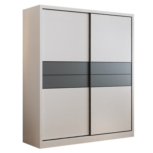 Contemporary Style Wardrobe White Colour Wooden Bedroom Wardrobe Closet Armoires & Wardrobes