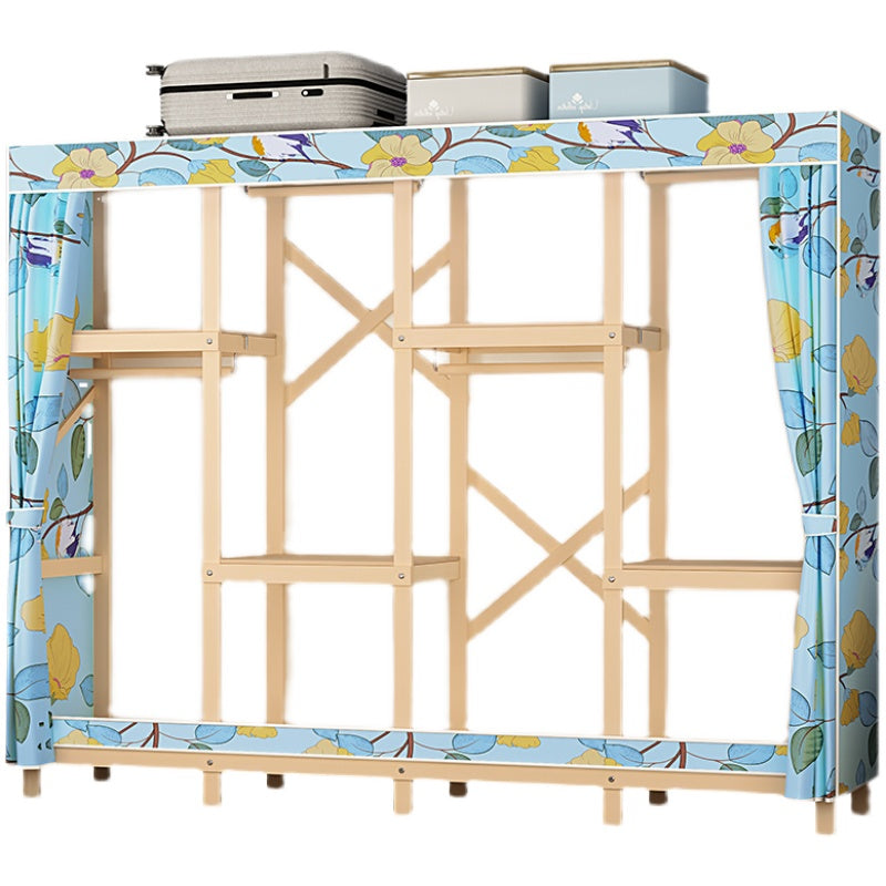 Eigentijdse stijl garderobe massief hout 1-deuren garderobe kast voor slaapkamer