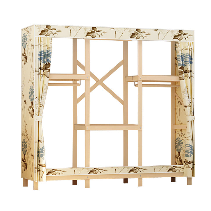 Eigentijdse stijl garderobe massief hout 1-deuren garderobe kast voor slaapkamer