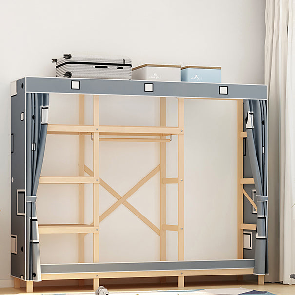 Eigentijdse stijl garderobe massief hout 1-deuren garderobe kast voor slaapkamer