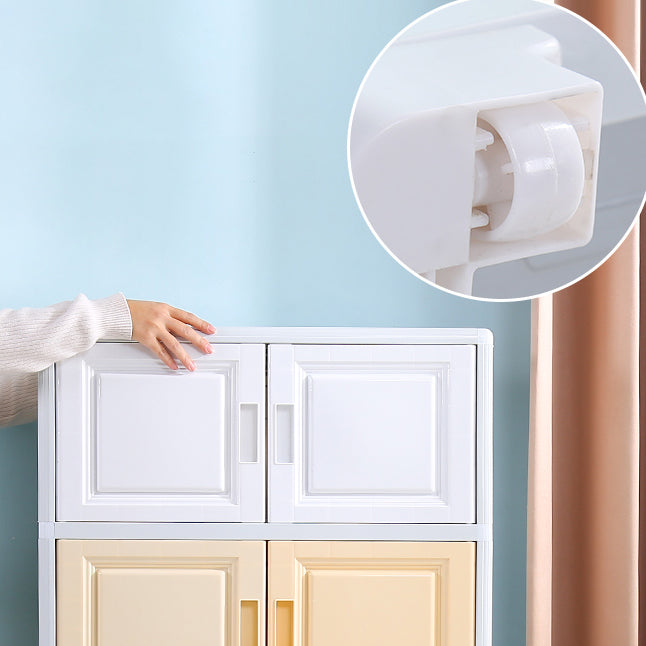 Eigentijdse stijl slaapkamerkast plastic niet-hangende opbergkast