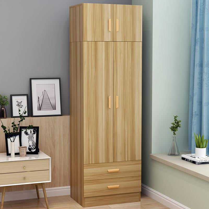 Eigentijdse stijl garderobe armoire houten garderobe kast voor slaapkamer