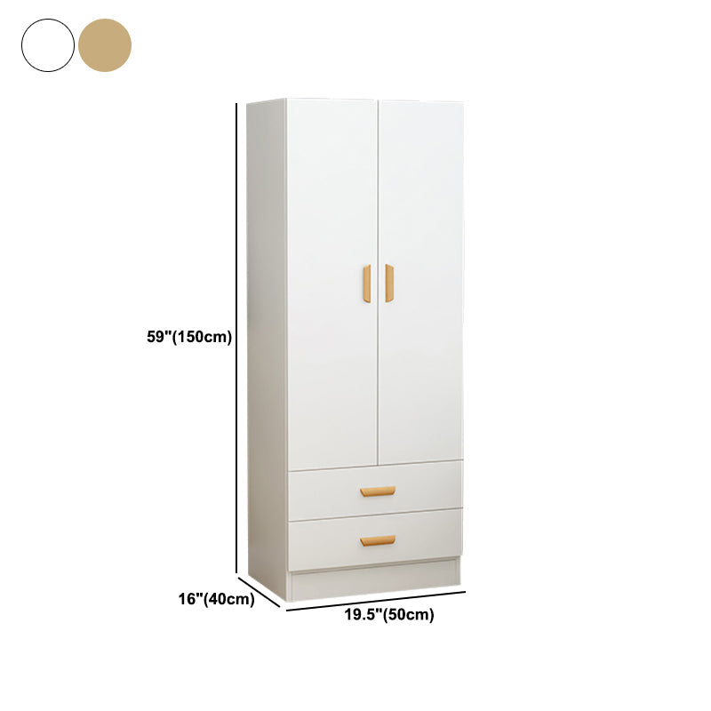 Eigentijdse stijl garderobe armoire houten garderobe kast voor slaapkamer