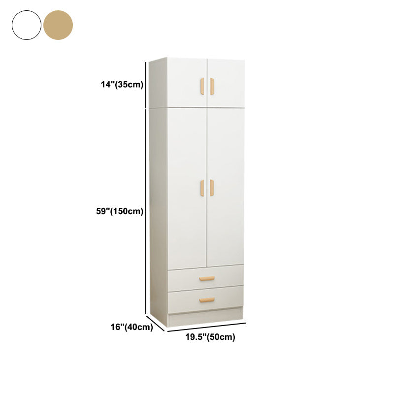 Eigentijdse stijl garderobe armoire houten garderobe kast voor slaapkamer