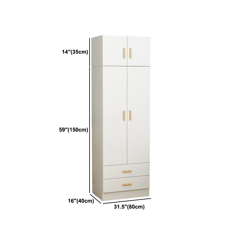 Eigentijdse stijl garderobe armoire houten garderobe kast voor slaapkamer