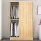 Contemporary Style Wardrobe Wood 2 Doors Wardrobe Closet for Bedroom
