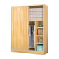 Contemporary Style Wardrobe Wood 2 Doors Wardrobe Closet for Bedroom