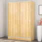 Contemporary Style Wardrobe Wood 2 Doors Wardrobe Closet for Bedroom