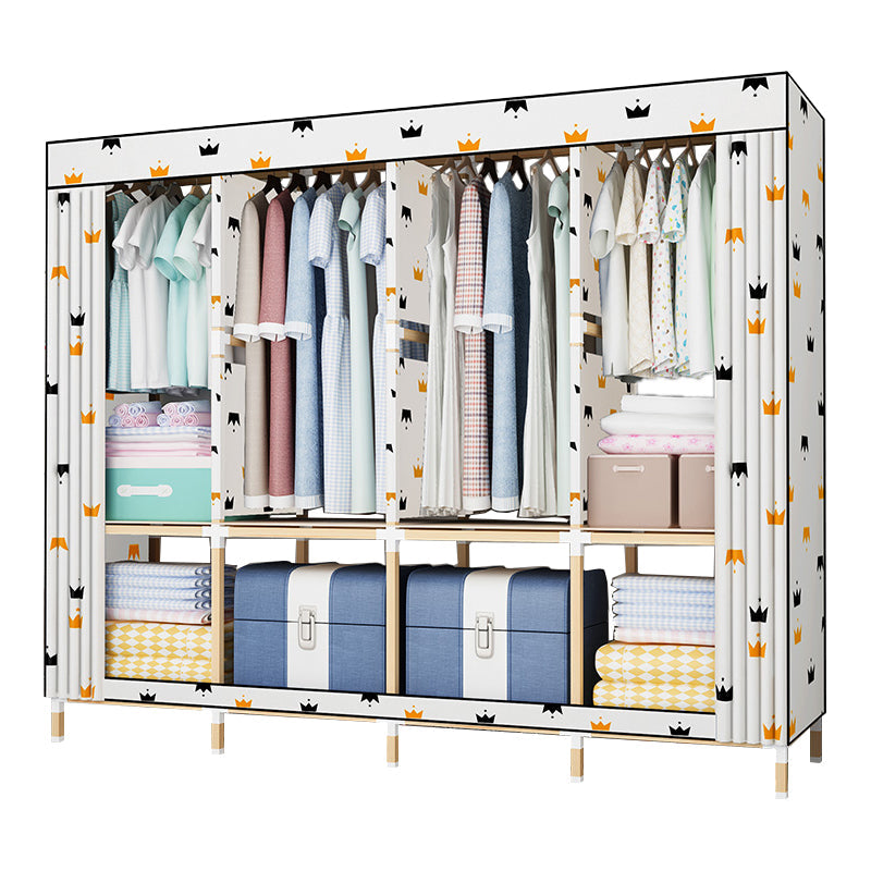 Moderne stijl garderobe massief hout 1-deuren garderobe kast voor slaapkamer