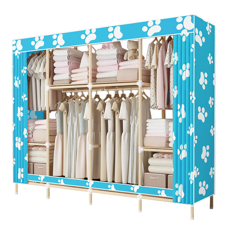 Moderne stijl garderobe massief hout 1-deuren garderobe kast voor slaapkamer