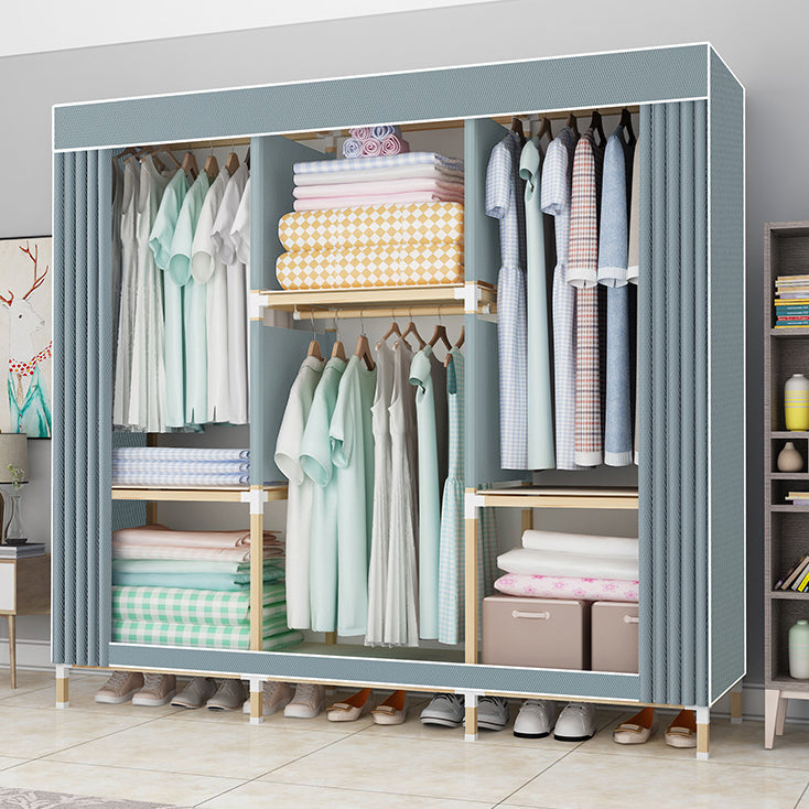 Moderne stijl garderobe massief hout 1-deuren garderobe kast voor slaapkamer