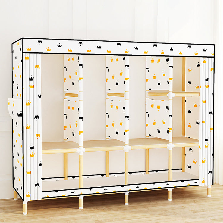 Moderne stijl garderobe massief hout 1-deuren garderobe kast voor slaapkamer