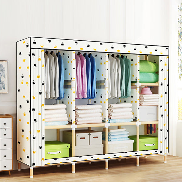 Moderne stijl garderobe massief hout 1-deuren garderobe kast voor slaapkamer