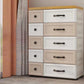 Modern Wardrobe Plastic 10-drawer Wardrobe Closet,29.53" D x 13.78" W x 39.37" H Beige Clearhalo 'Armoires & Wardrobes' 'armoires_wardrobes' 'Bedroom Furniture' 'furn' 'furn_armoires_wardrobes' 'Furniture' 5686678