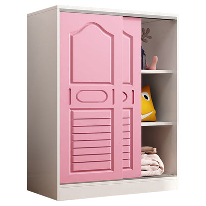 Modern Style Wardrobe Wood 2-Door Wardrobe Closet for Bedroom